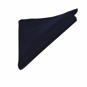 Navy Blue Velvet Pocket Square / Handkerchief