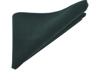 Dark Green Velvet Pocket Square / Handkerchief