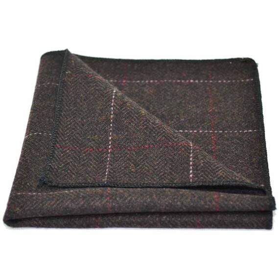 Chocolate Herringbone Pocket Square Chocolate Herringbone Pocket Square