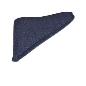 Navy Blue Donegal Tweed Pocket Square / Handkerchief