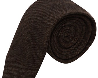 Highland Weave Cocoa Brown Tie / Necktie