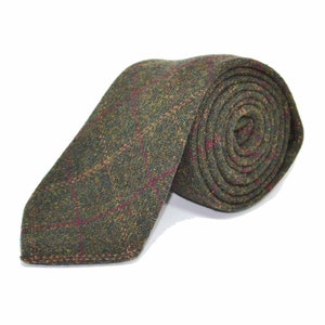 Heritage Check Moss Green Tie