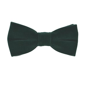 Dark Green Velvet Bow Tie