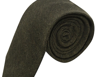 Corbata verde bosque Highland Weave