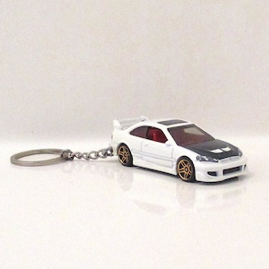Honda Civic Si White Keychain,