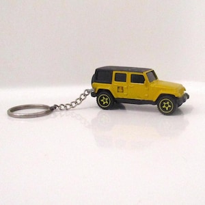 Jeep Wrangler keychain, Duck Duck jeep, Ducking, Duck pond, Good Vibe Yellow, Mans keychain,