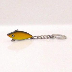 Fish keyring, Fathers Day gift, Fish lure keychain, Fish Bait, Fishing Gift, Copper Black  , Fishermans present