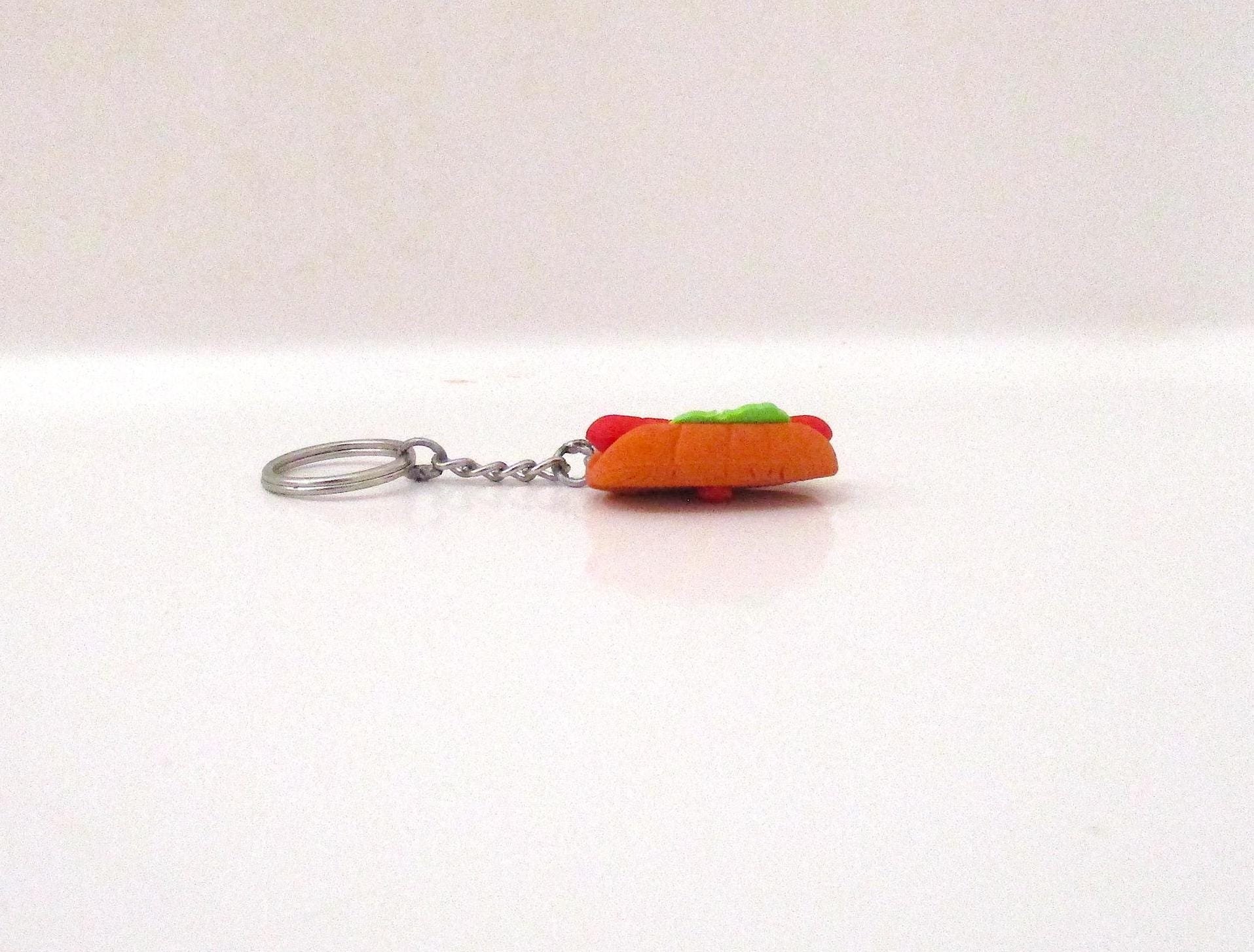 HotDog keychain Fast food, Americam food, Grilled, Fourth of July,Cook out,