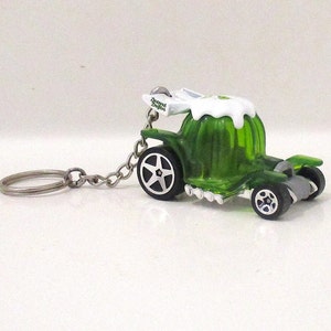 DESSERT DRIFTER Dragster Jello Green Keychain,