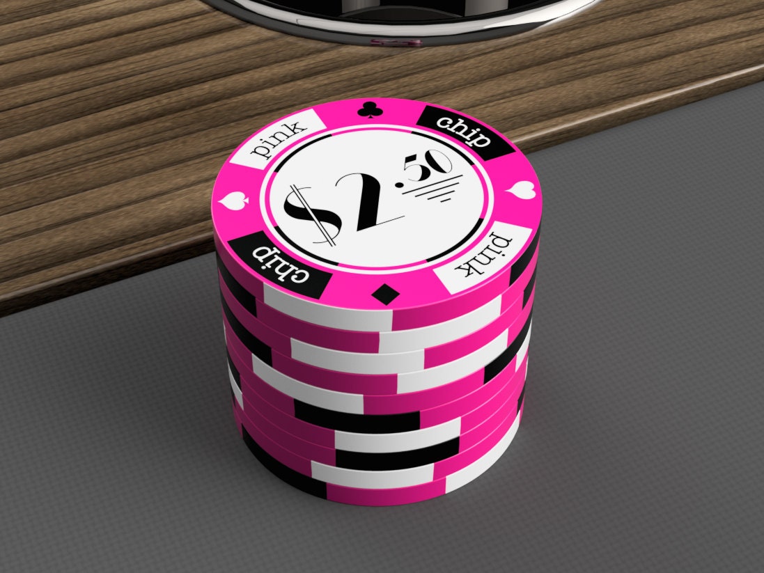 100 Poker Chips The Pink Chip Game Customized Etsy