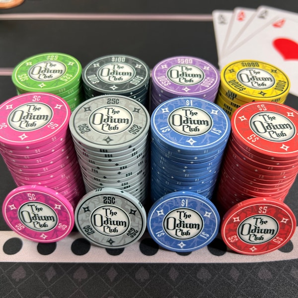 Custom Poker Chips Etsy