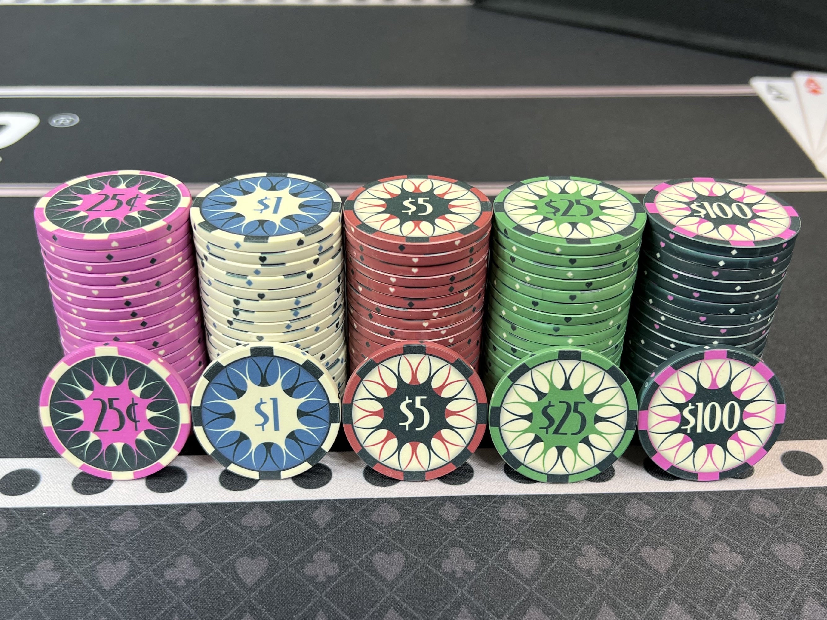 Luxury Sculpture Texas Hold'em Poker Chips Set Ceramic Material