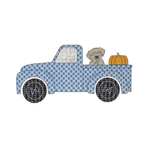 Dog and Pumpkin Truck Applique image 2