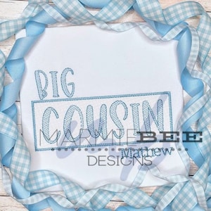Faux Smocked Big Cousin Embroidery