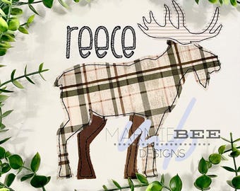 Moose Simple Applique