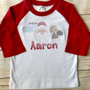 Santa Milk and Cookies Quick Stitch Embroidery