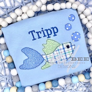 Bubble Fish Simple Applique