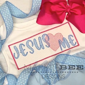 Faux Smocked Jesus Loves Me Quick Stitch Embroidery