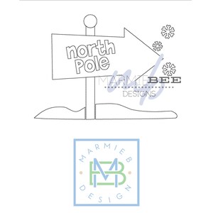 North Pole Simple Sign