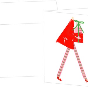 Plaid & Presents Greeting Card