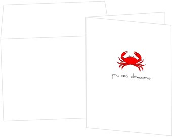 Crab Greeting Card