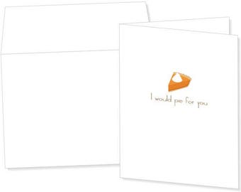 Pumpkin Pie Greeting Card