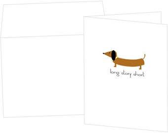 Dachshund Greeting Card