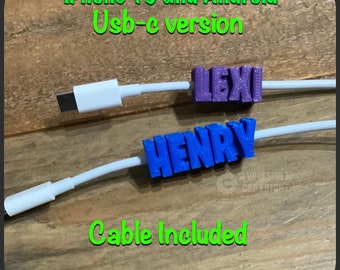 Personalized usb-c iphone 15 android ipad Pro cable cord custom made