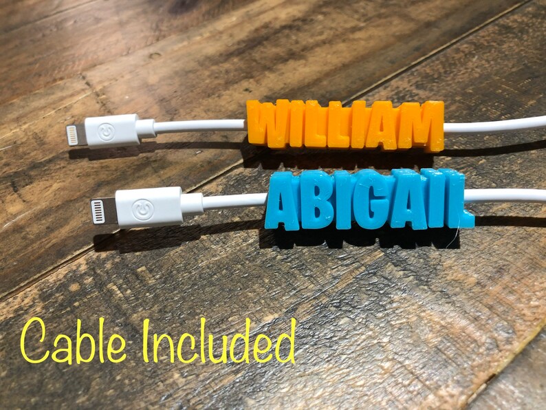 Personalized usb apple lighting cable cord custom made 