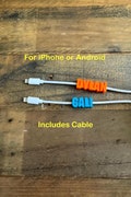 iPhone 15 16 usb-c cable cord custom made iPad, android Personalized monogrammed usb apple lightning stocking stuffer gift kids fathers day