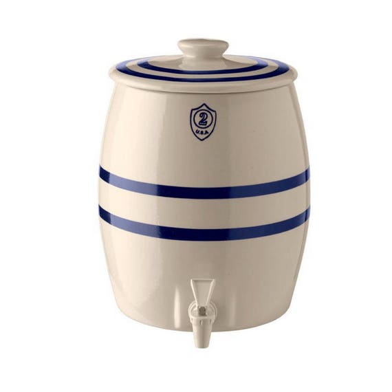 2 Gallon Stoneware Keg Kombucha Brewer Etsy