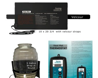 Kombucha Heating Wrap Riscaldamento Uniforme Kombucha Jar Heater Wrap Impermeabile Durevole Fermentazione Pad Riscaldante Per La Fermentazione - Foto 12