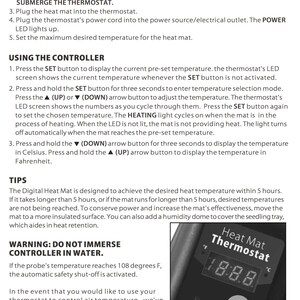 HappyHerbalist Thermostat set up and use. Our unit can control units up to 500 watts and comes with a 3 year warranty. Choices at HappyHerbalist.com online since 1997