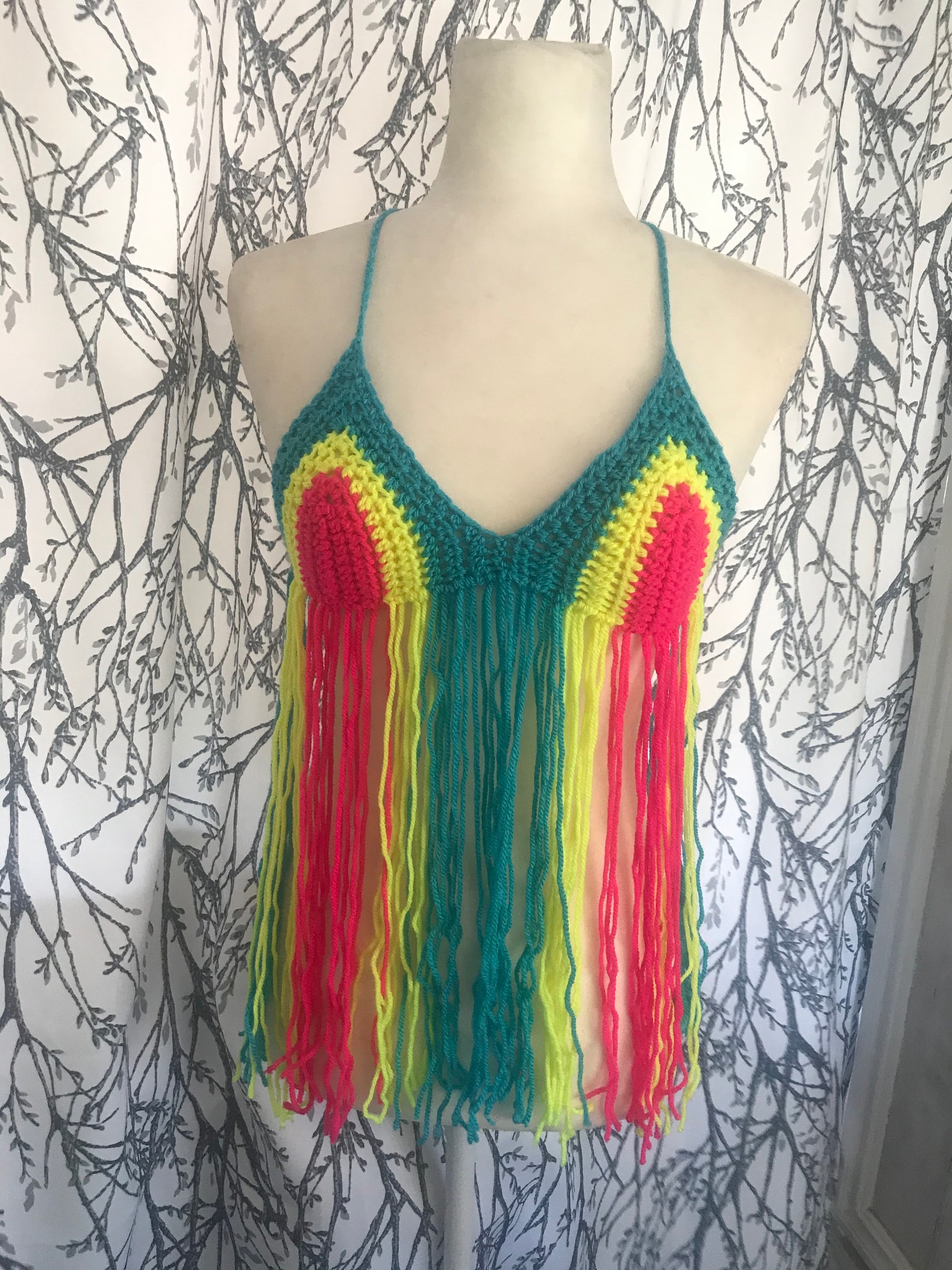 Melted Rainbow Crochet Top Pattern Etsy