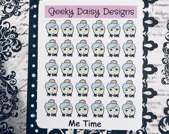 Me Time Planner Sticker for Use With Erin Condren Life - Etsy