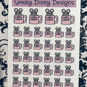 Eloise Coffee Addict Planner Stickers