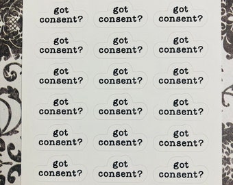 Got Consent? Planner Stickers