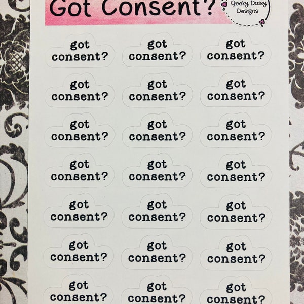 Got Consent? Planner Stickers