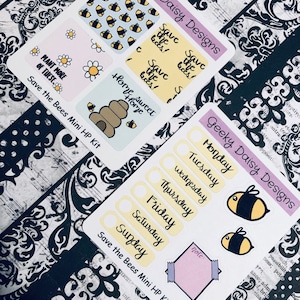 Save the Bees Mini HP Kit Planner Stickers image 1