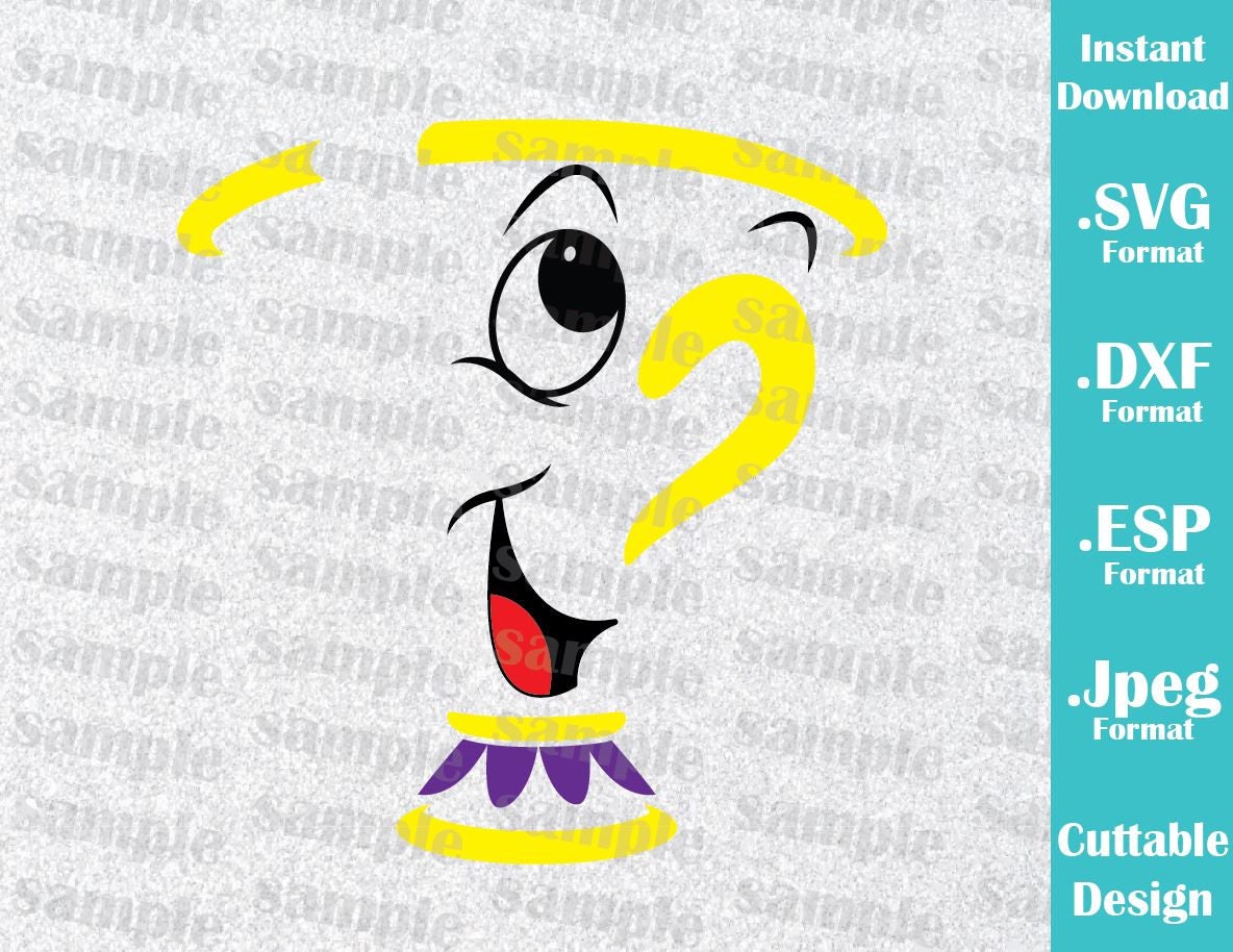 Download INSTANT DOWNLOAD SVG Disney Inspired Chip of Beauty and ...