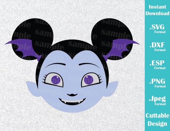 Download INSTANT DOWNLOAD SVG Disney Inspired Vampirina Mickey Ears ...
