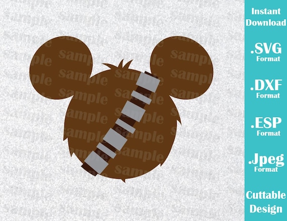 Download INSTANT DOWNLOAD SVG Star Wars Disney Inspired Chewbacca ...