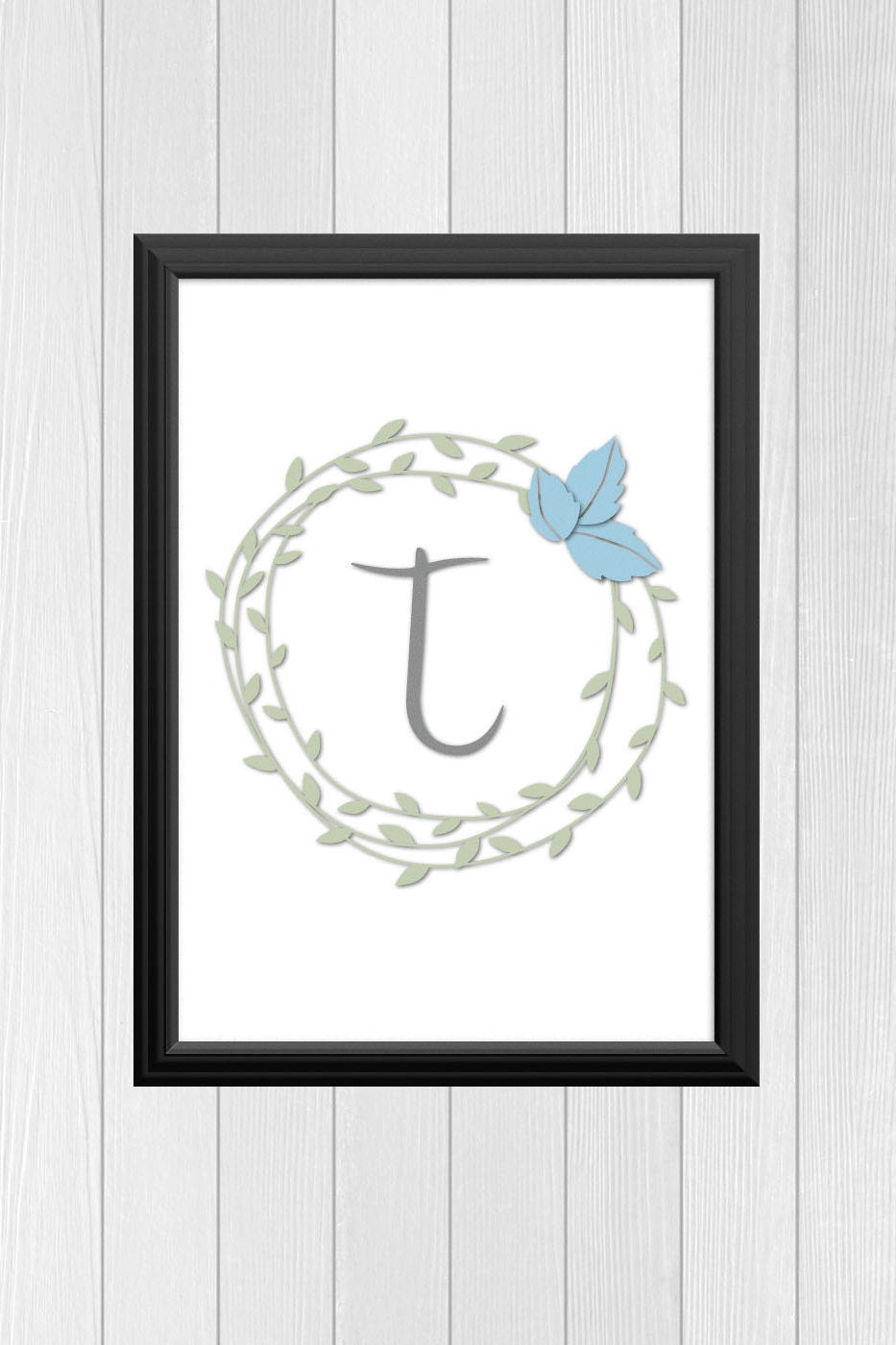 Baby Boy Nursery Letter Printable Customizable Subtle Colors | Etsy