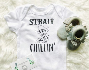 GaryCColeman George Strait Baby T Shirts Cotton Infant T-Shirt Girls Boys Short Sleeve Cotton Tee