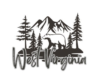 West Virginia, WV Digital Design, West Virginia Outdoors, West Virginia Image, WV - WV dtf, West Virginia Sublimation, West Virginia png