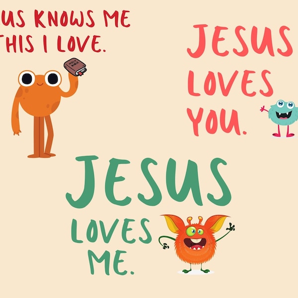 Religious png Bundle, Jesus Loves Me, Jesus Knows Me,  - dtf, sublimation, png