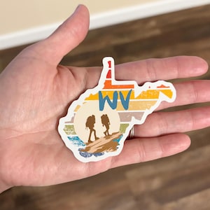 West Virginia Vinyl Sticker, WV Waterbottle Sticker, Laptop Sticker