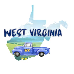 West Virginia, WV Digital Design, West Virginia hiking, West Virginia Image, WV - WV dtf, West Virginia Sublimation, West Virginia png