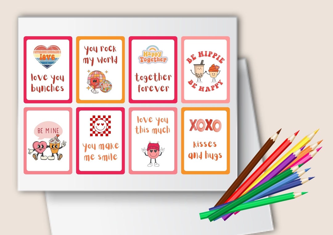 Love Notes Printable, Valentine Notes , Lunch Box Notes, Love Printable ...