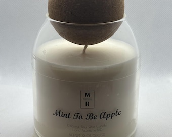 Coconut-Soy Cork Ball Candles